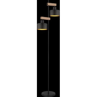 Globo Stehlampe Rielly 2-flammig Schwarz Matt 440 X 250 X 1680 Mm 4 Globo Stehlampe Rielly 2-flammig Schwarz Matt 440 X 250 X 1680 Mm – Bild 4