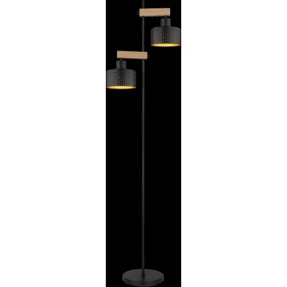 Globo Stehlampe Rielly 2-flammig Schwarz Matt 440 X 250 X 1680 Mm 5 Globo Stehlampe Rielly 2-flammig Schwarz Matt 440 X 250 X 1680 Mm – Bild 5