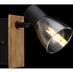 Globo Strahler Claude 1-flammig Dunkelbraun-Rauchfarben 70 X 140 Mm -Heimdekoration Angebote 9007371440207 3749 S 02