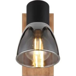 Globo Strahler Claude 1-flammig Dunkelbraun-Rauchfarben 70 X 140 Mm -Heimdekoration Angebote 9007371440207 3749 S 04