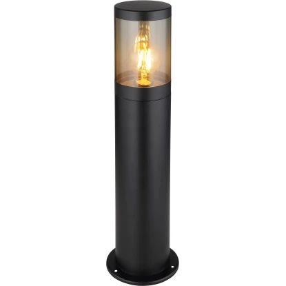 Globo Außenleuchte 1-flammig Schwarz Matt Rauchfarben 140 X 500 Mm 2 Globo Außenleuchte 1-flammig Schwarz Matt Rauchfarben 140 X 500 Mm – Bild 2