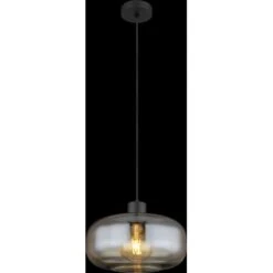 Globo Pendelleuchte 1-flammig Schwarz Matt 280 X 1200 Mm -Heimdekoration Angebote 9007371444212 3749 S 03