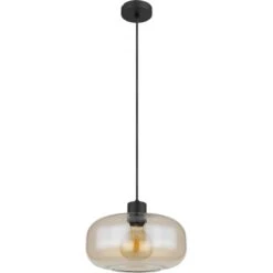 Globo Pendelleuchte 1-flammig Schwarz Matt 280 X 1200 Mm -Heimdekoration Angebote 9007371444212 3749 S 04