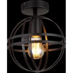 Globo Deckenleuchte 1-flammig Schwarz Matt 200 X 245 Mm 5 Globo Deckenleuchte 1-flammig Schwarz Matt 200 X 245 Mm -Heimdekoration Angebote 9007371444267 3749 1