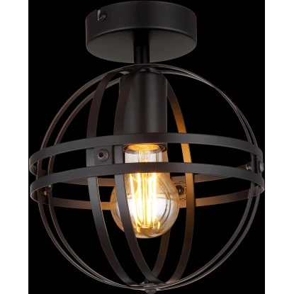 Globo Deckenleuchte 1-flammig Schwarz Matt 200 X 245 Mm 3 Globo Deckenleuchte 1-flammig Schwarz Matt 200 X 245 Mm – Bild 3