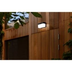 Lutec LED-Solar-Wandleuchte Fran Connect 800 Lm 9,1 X 7,9 X 18 Cm Schwarz -Heimdekoration Angebote 956164 3746 3