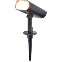 Lutec LED-Solar-Außenwandleuchte Ginbo Connect 500 Lm 15,5x8,6x10,9 Cm Schwarz
