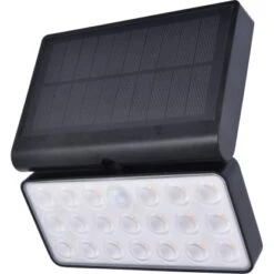 Lutec LED-Solar-Außenwandleuchte Tuda Connect 1.000 Lm 19,2x11,1x18 Cm Schwarz