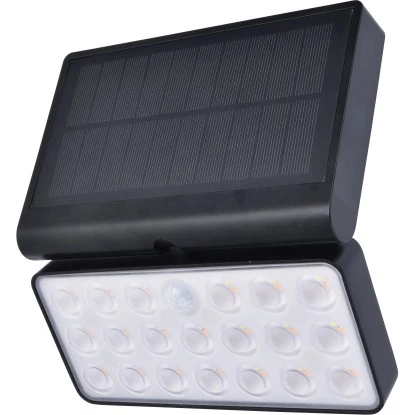 Lutec LED-Solar-Außenwandleuchte Tuda Connect 1.000 Lm 19,2x11,1x18 Cm Schwarz 1 Lutec LED-Solar-Außenwandleuchte Tuda Connect 1.000 Lm 19,2x11,1x18 Cm Schwarz