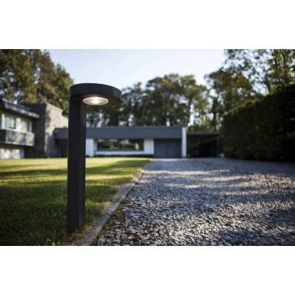 Lutec Solar-Wegeleuchte Diso Anthrazit 8 Lutec Solar-Wegeleuchte Diso Anthrazit – Bild 8