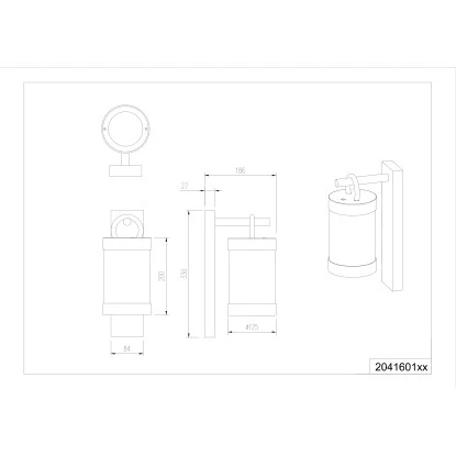 Trio Außenwandleuchte Sambesi Rostfarbig 2 Trio Außenwandleuchte Sambesi Rostfarbig – Bild 2