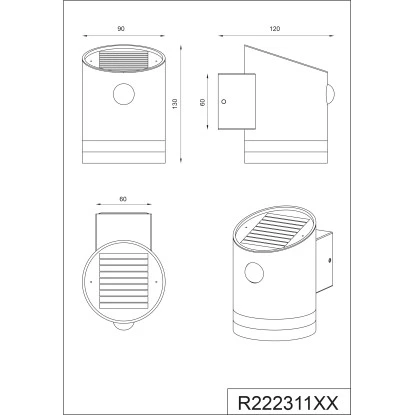 Trio LED-Außenwandleuchte Salta Mit Solarmodul Anthrazit 2 Trio LED-Außenwandleuchte Salta Mit Solarmodul Anthrazit – Bild 2