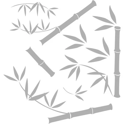 Komar Fenstersticker Bamboo 31 Cm X 31 Cm 1 Komar Fenstersticker Bamboo 31 Cm X 31 Cm