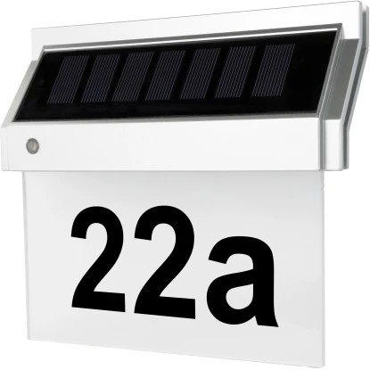 REV Ritter LED-Solar-Hausnummernleuchte Quattroline 1 REV Ritter LED-Solar-Hausnummernleuchte Quattroline