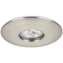 Briloner LED-Einbauleuchte Sternenhimmel 3er-Set Nickel Matt