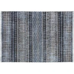 Andiamo Teppich San Fernando Blau-Grau 67 Cm X 140 Cm