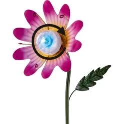 LED-Solarblume Platani Pink