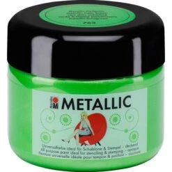 Marabu Metallic Deckend 225 Ml Metallic-Hellgrün