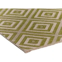 Teppich Tavira Grün-Creme 80 Cm X 180 Cm 5 Teppich Tavira Grün-Creme 80 Cm X 180 Cm -Heimdekoration Angebote eppich Tavira GruenCreme 2