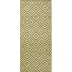 Teppich Tavira Grün-Creme 80 Cm X 180 Cm