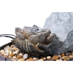 Dobar Zimmerbrunnen Buddha Lotusblüte In Steinoptik Mit Deko-Steinen 16 Dobar Zimmerbrunnen Buddha Lotusblüte In Steinoptik Mit Deko-Steinen -Heimdekoration Angebote gartenbrunnenwasserfall 04