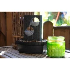 Dobar Zimmerbrunnen Kaskade In Steinoptik Mit Deko-Steinen Und Zwei Schalen 12 Dobar Zimmerbrunnen Kaskade In Steinoptik Mit Deko-Steinen Und Zwei Schalen -Heimdekoration Angebote gartenbrunnenwasserfall 5 3