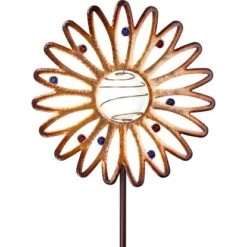 LED-Solarleuchte Casiole Blume