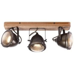 Brilliant Spot 3er Carmen Wood Burned Steel 15 Brilliant Spot 3er Carmen Wood Burned Steel -Heimdekoration Angebote n wood gu10 wo bulb de 3 6