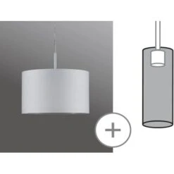 Paulmann DecoSystems Stoffschirm Tessa Weiß Max. 50 W -Heimdekoration Angebote stoffschirm tessa 60326 03